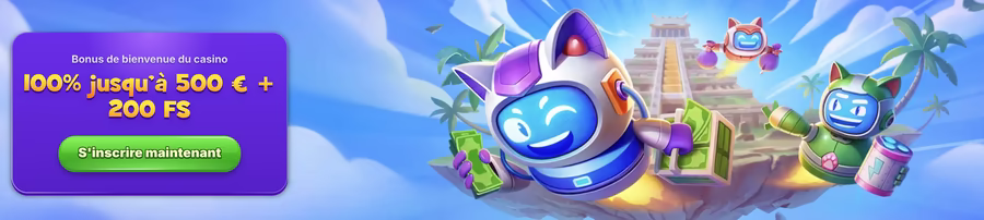 Bonus disponibles sur l’application Robocat